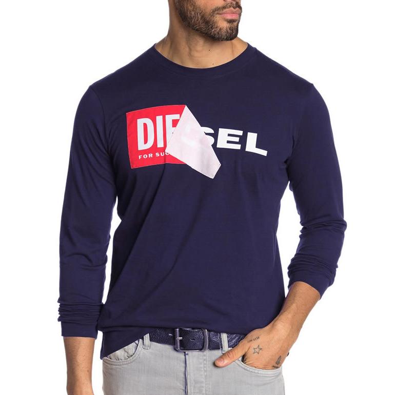 DIESEL ディーゼル ロンT 長袖 Tシャツ 00S2GR R091B T-DIEGO-QA DIESEL ディーゼル ロンT 長袖 Tシャツ 00S2GR R091B T-DIEGO-QA