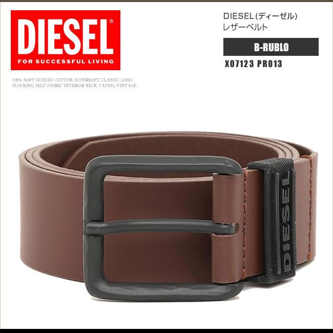 DIESEL ディーゼル ベルト レザーベルト X07123 PR013 B-RUBLO DIESEL ディーゼル ベルト レザーベルト X07123 PR013 B-RUBLO