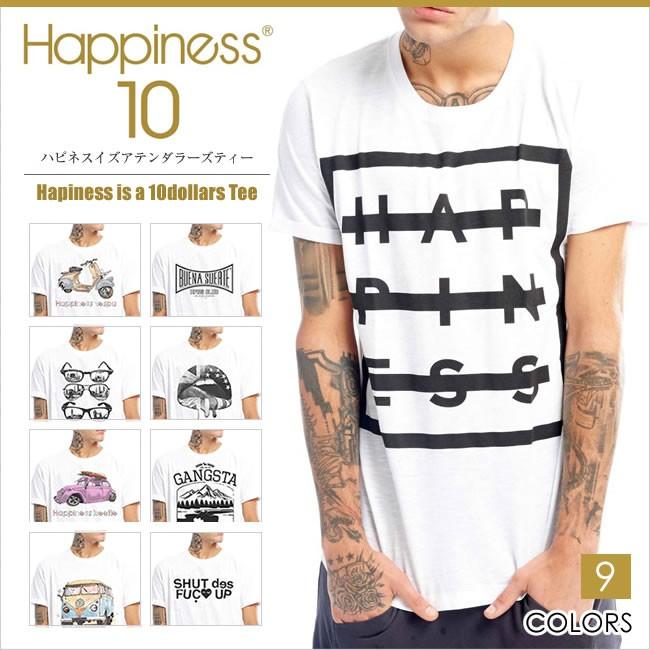 ハピネステン Happiness Is A 10 Tee ハピネス10 Tシャツ 半袖 ホワイト ロゴ Hpsl メール便送料無料 Hpsl Honeyflavor 通販 Yahoo ショッピング
