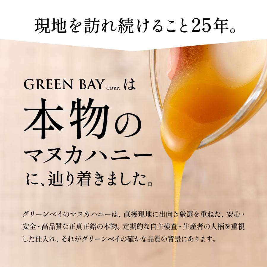 マヌカハニー UMF22+ クール便不要 発がん性 不検出 グリーンベイ 無農薬 はちみつ 250g 送料無料 非加熱 生マヌカ 無農薬 腸活 喉 免疫 健康維持 食べやすい | GREENBAY PREMIUM | 08