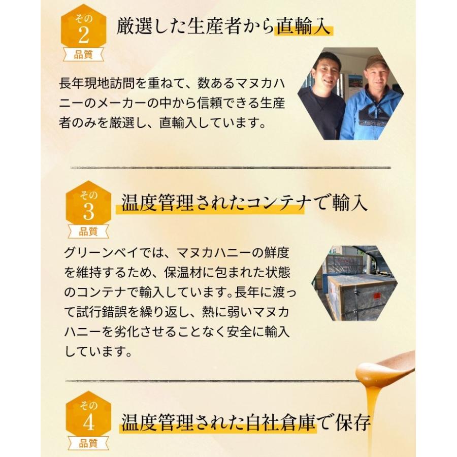マヌカハニー MGS12+ レビュー4.7以上 発がん性 不検出 無農薬 はちみつ お試し プレミアム MGO 400+ 250g 送料無料 非加熱 生マヌカ 産地限定 爆買 |  | 09