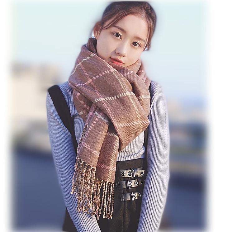 大判 両面使える チェック柄 無地 ストール マフラー メンズ