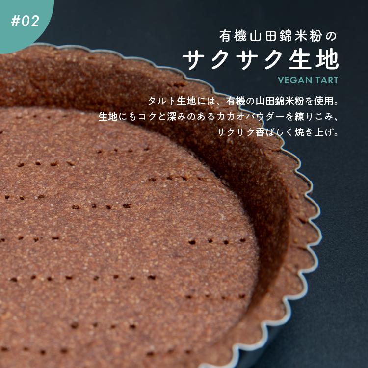 お米のタルト カカオ香る生チョコレートタルト[5号／16cm]『ヴィーガン&』ケーキ お取り寄せ スイーツ 米粉 おもてなし 田田田堂 | ハニーマザー | 08