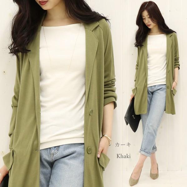 ジャケット風カーディガン レディース トップス カーディガン ライトアウター テーラード 体型カバー 春 秋 オフィス 通勤 メール便対応可 30代 40代 50代 Jk7858 ハニーオンデイズ 通販 Yahoo ショッピング
