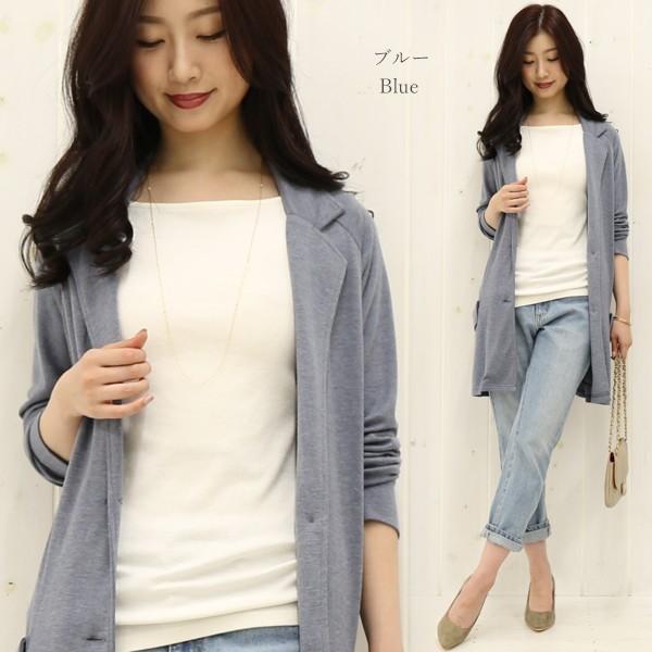 ジャケット風カーディガン レディース トップス カーディガン ライトアウター テーラード 体型カバー 春 秋 オフィス 通勤 メール便対応可 30代 40代 50代 Jk7858 ハニーオンデイズ 通販 Yahoo ショッピング