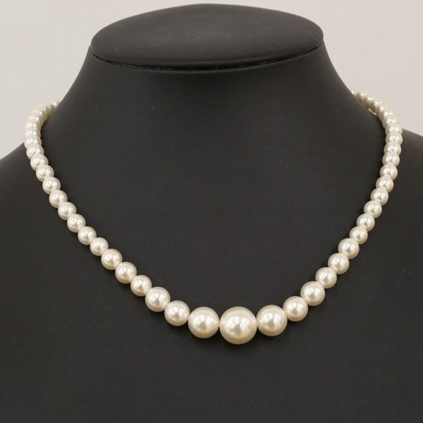 フェイクパールネックレス 模造真珠 パールネックレス セレモニー 