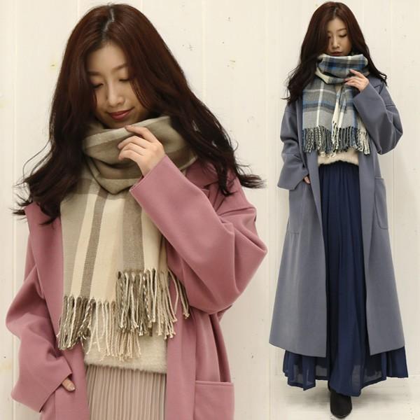 ストール 大判ストール チェック レディース 大判 ストール グレンチェック マフラー チェック柄 ひざ掛け カジュアル メール便対応可 秋 冬 Stole63 ハニーオンデイズ 通販 Yahoo ショッピング