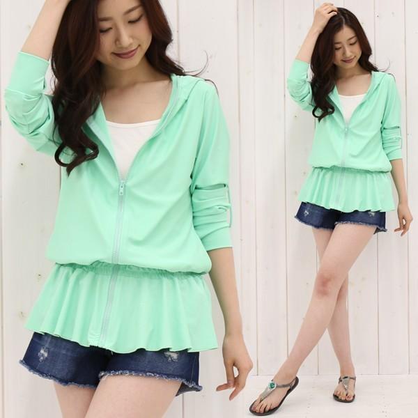 ラッシュガード レディース 長袖 水着用 おしゃれ Uvカット ラッシュパーカー 紫外線対策 体型カバー メール便対応可 送料無料 セール Sw521 ハニーオンデイズ 通販 Yahoo ショッピング