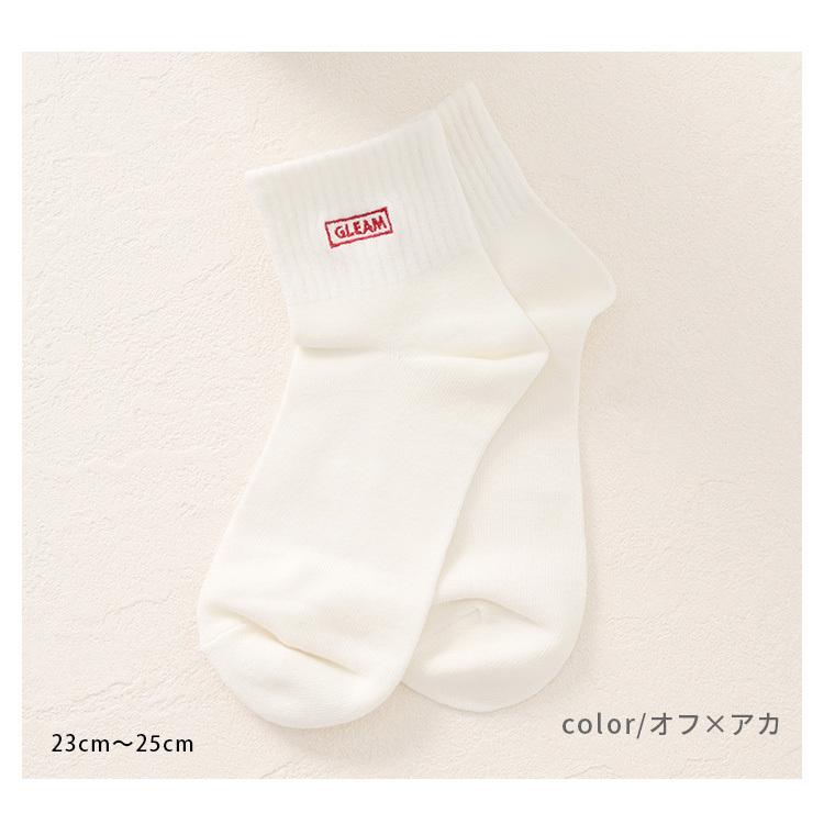 靴下 ソックス ショート丈 ロゴ スポーティー おしゃれ レディース 冬 春 Honeys 秋 ハニーズ 夏 ショート丈ロゴソックス いラインアップ