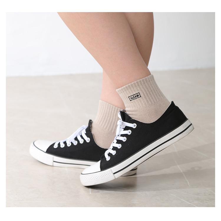 靴下 ソックス ショート丈 ロゴ スポーティー おしゃれ レディース 冬 春 Honeys 秋 ハニーズ 夏 ショート丈ロゴソックス いラインアップ