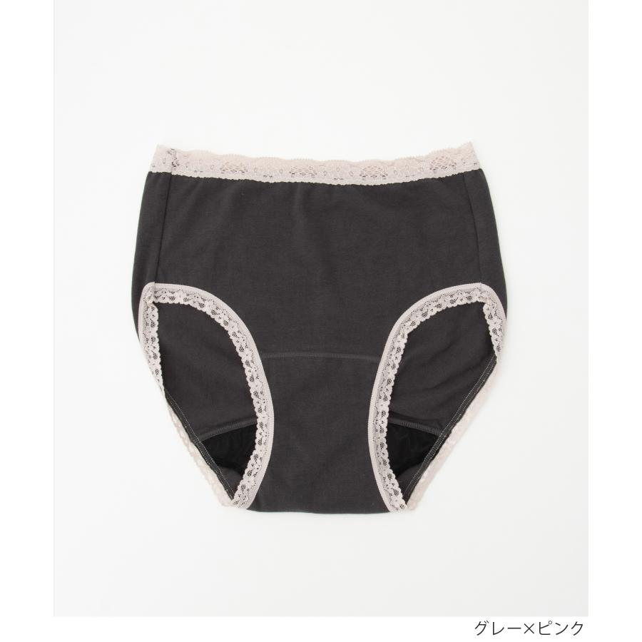 taffy様　バーサショーツ　黒とグレー Honeys（ハニーズ） ショーツ サニタリーショーツ深め 防水 防臭 黒 綿