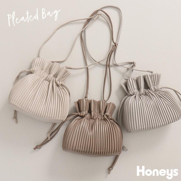 バッグ ショルダーバッグ プリーツ 2way 巾着 トレンド レディース おしゃれ 春 夏 秋 冬 Honeys ハニーズ プリーツ２ｗａｙｂａｇ ハニーズ Paypayモール店 通販 Paypayモール