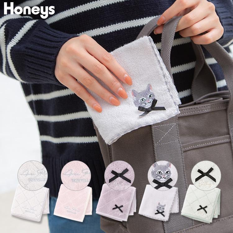 ハンカチ タオルハンカチ ハンカチタオル ハンドタオル 綿 パイル リボン 可愛い レディース Honeys ハニーズ ハンカチタオル ハニーズ Paypayモール店 通販 Paypayモール