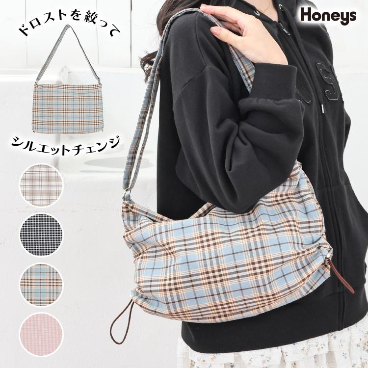 Honeys（ハニーズ） ショルダーバッグ バッグ 鞄 ドロスト チェック柄