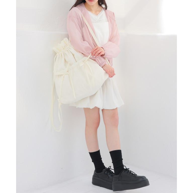 Honeys（ハニーズ） リュック バッグ 鞄 ナップサック リボン付き 