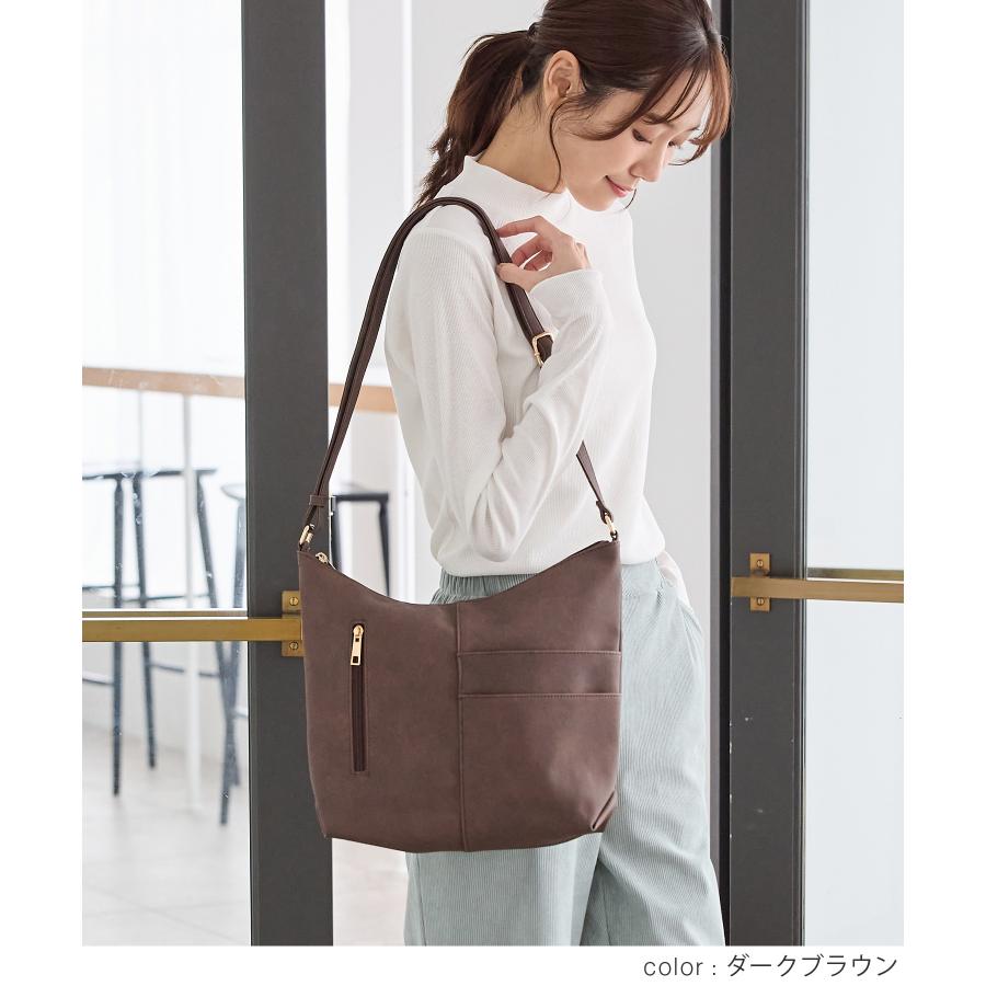 Honeys バッグ 鞄 ショルダーバッグ レディース 白 黒 フェイク