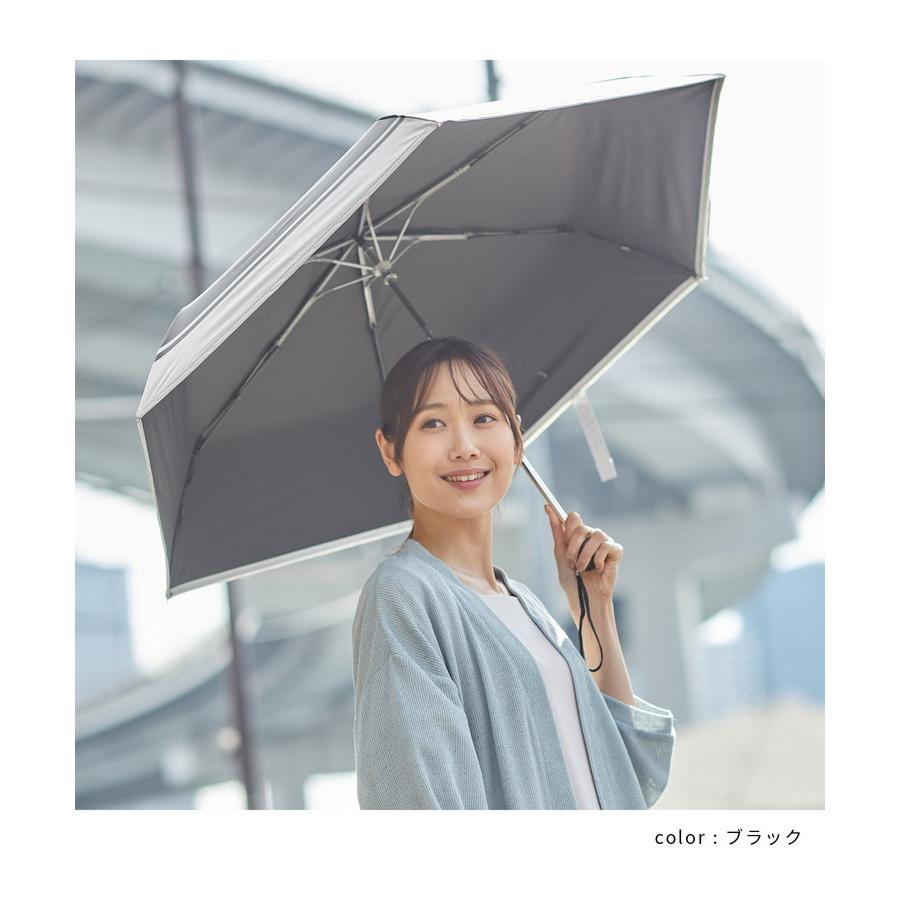 Honeys 傘 かさ 雨傘 日傘 折りたたみ コンパクト 軽量 ネコ