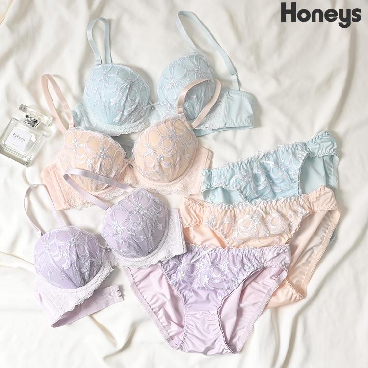 Honeys（ハニーズ） 下着 アンダーウェア ブラセット ブラジャー