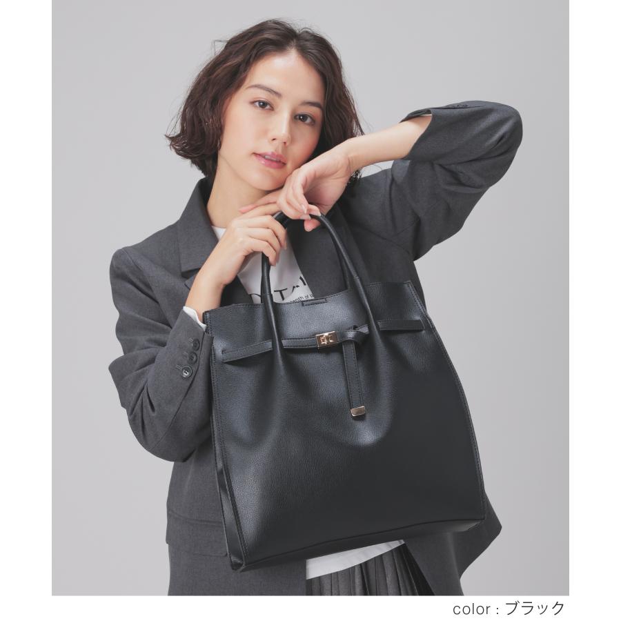 Honeys バッグ 鞄 トートバッグ A4サイズ対応 合皮 ショルダー