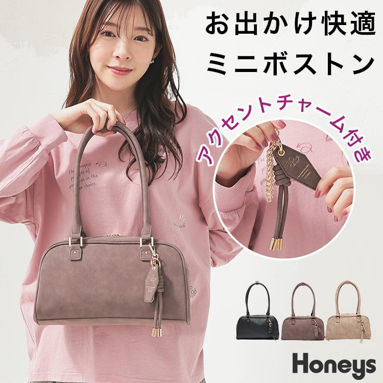 Honeys（ハニーズ） ハンドバッグ バッグ 鞄 合皮 コンパクト バッグ