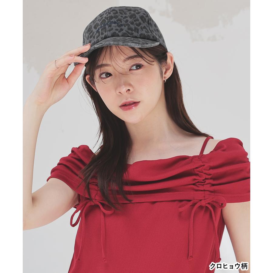 Honeys 帽子 キャップ ロゴ 刺繍 総柄 ヒョウ柄 迷彩柄 綿100