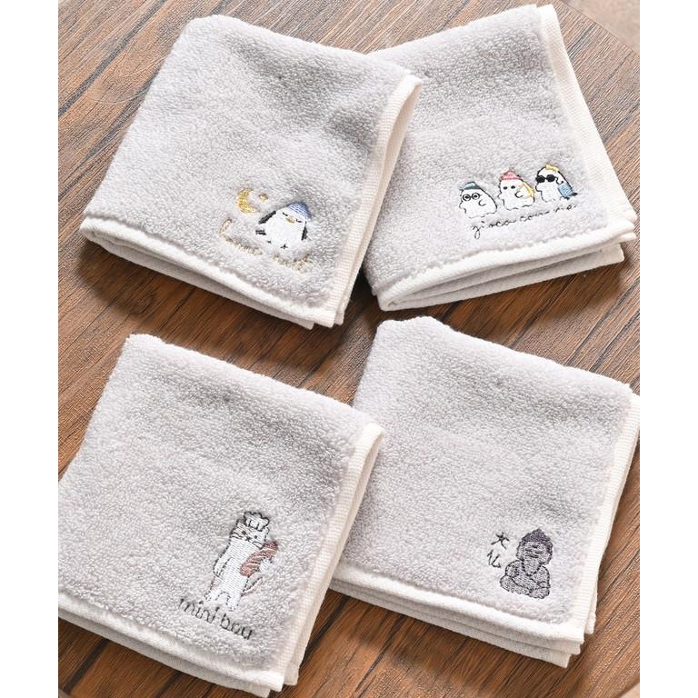 Honeys（ハニーズ） ハンカチ タオルハンカチ ミニタオル 刺繍 ワン