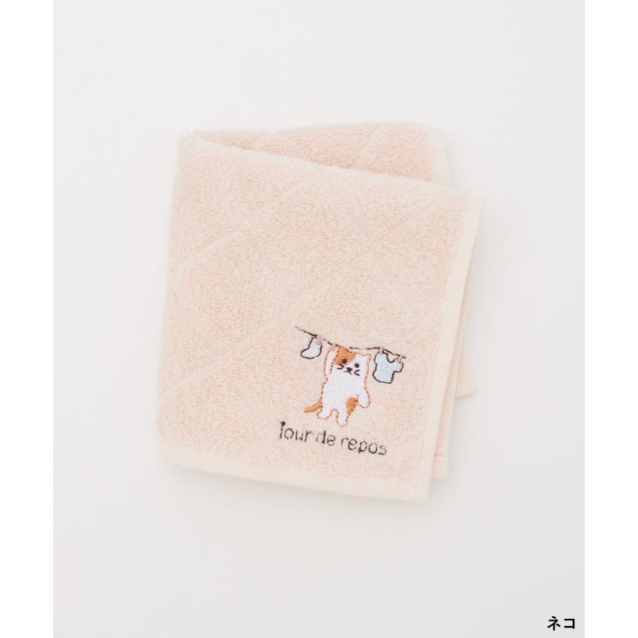 Honeys（ハニーズ） ハンカチ タオルハンカチ ミニタオル 刺繍 ワン