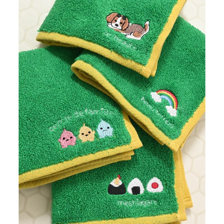 Honeys（ハニーズ） ハンカチ タオルハンカチ ミニタオル 刺繍 ワン