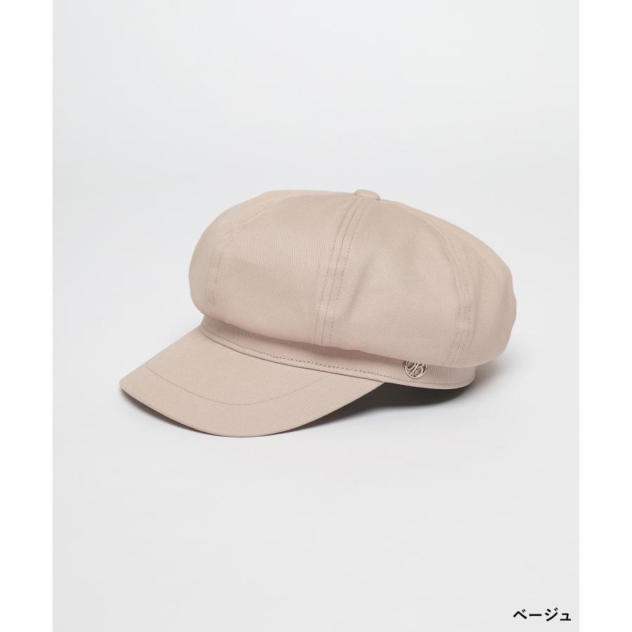 Honeys 帽子 キャスケット サイズ調整 ツイル 綿100％ ロゴ