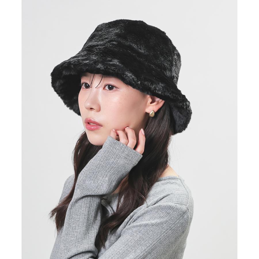 【新品未使用】G/FORE エコファーバケットハット ブラック Honeys 帽子 バケットハット サイズ調整 エコファー フェイク