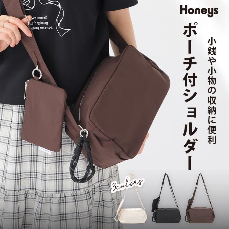 Honeys（ハニーズ） ショルダーバッグ バッグ 鞄 ポーチ付き コード