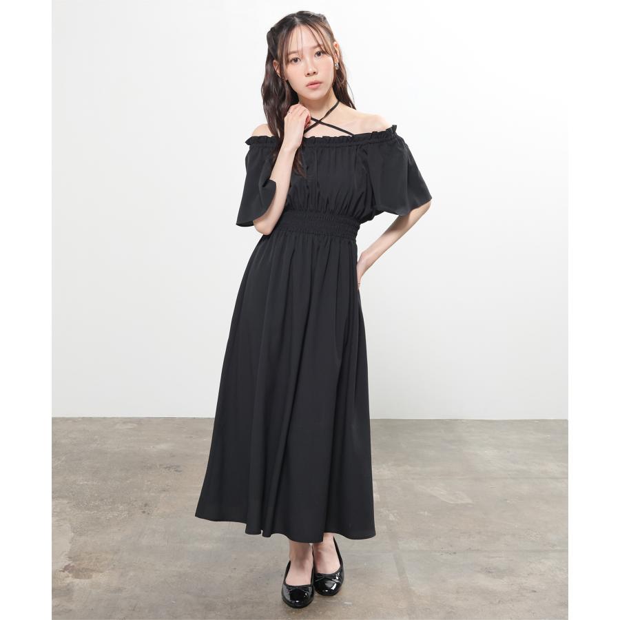 Honeys（ハニーズ） ワンピース 半袖 ロング丈 大きいサイズ 2way