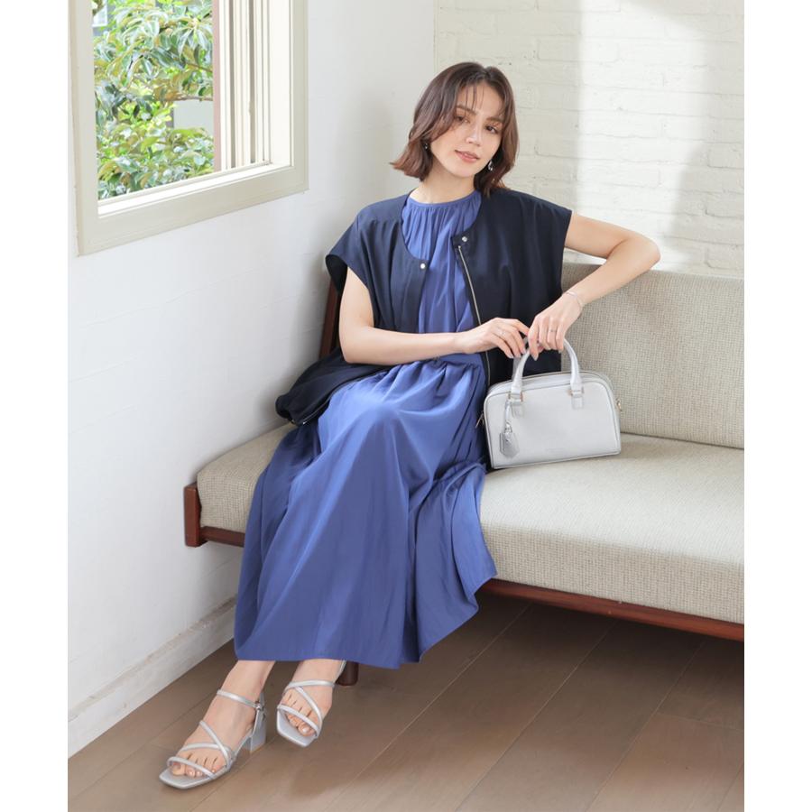 Honeys（ハニーズ） ワンピース ノースリーブ ロング丈 ベルト付き