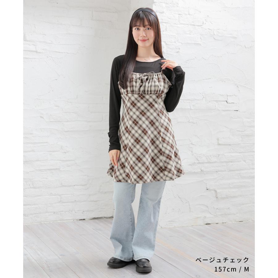 Honeys（ハニーズ） ワンピース ノースリーブ ミニ丈 キャミワンピース