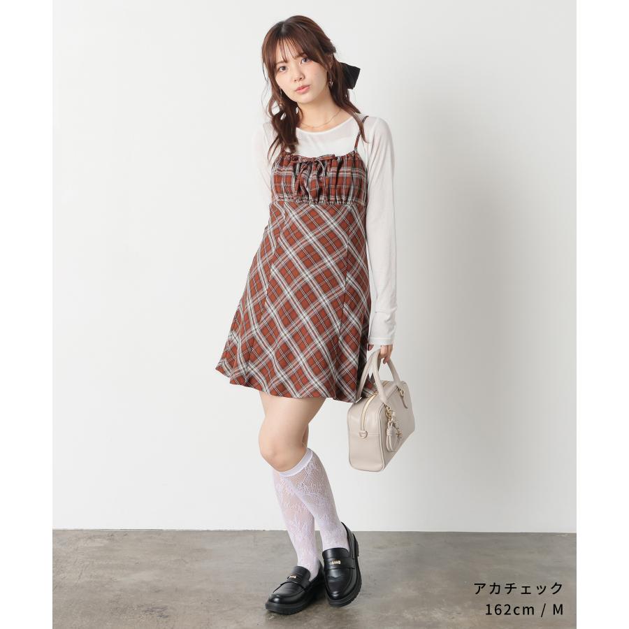 Honeys（ハニーズ） ワンピース ノースリーブ ミニ丈 キャミワンピース