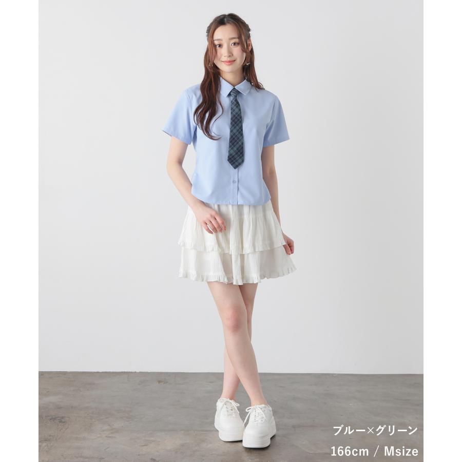 Honeys（ハニーズ） トップス シャツ ブラウス 半袖 レギュラーカラー