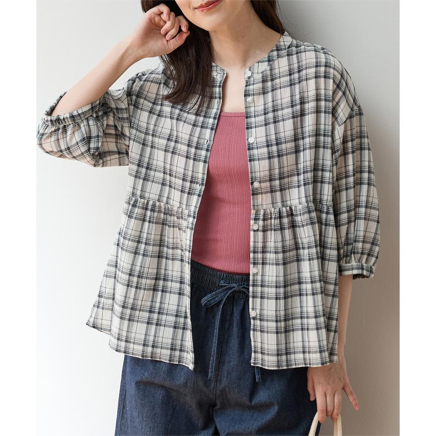 Honeys（ハニーズ） トップス ブラウス ペプラムシルエット ギャザー