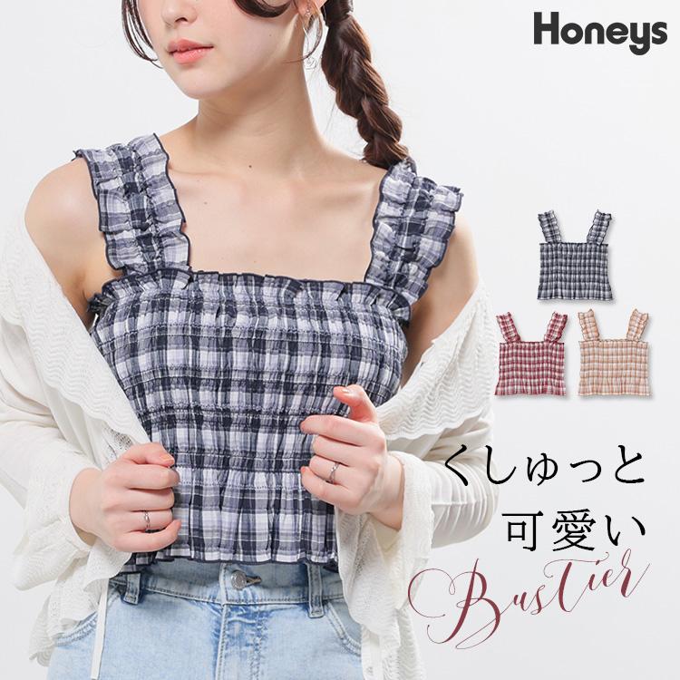 Honeys（ハニーズ） トップス ビスチェ ブラウス ノースリーブ