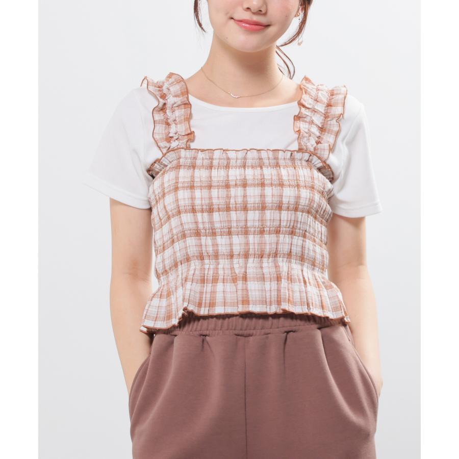 Honeys（ハニーズ） トップス ビスチェ ブラウス ノースリーブ