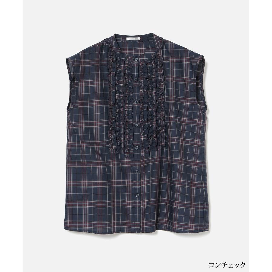 Honeys（ハニーズ） トップス ブラウス ノースリーブ フリル バンド