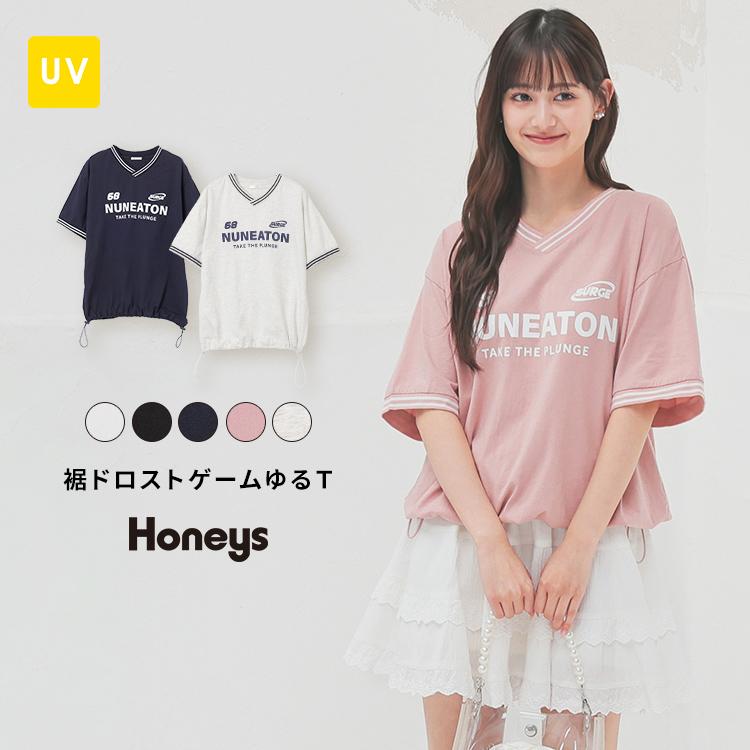 Honeys Tシャツ 半袖Tシャツ トップス カットソー 半袖 コットン