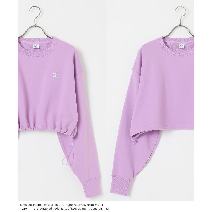 Honeys トップス スウェット 長袖 裏毛 ロゴ 刺繍 ドロスト 綿混