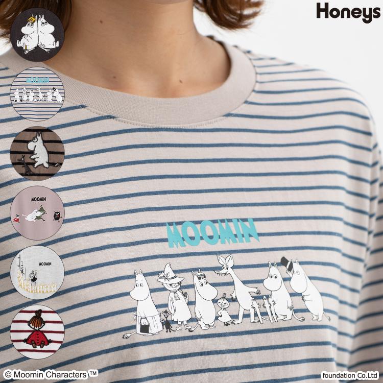 【ムーミン・3点】BEAUTY＆YOUTH　カットソー ハニーズ Honeys ムーミン／長袖Tシャツ トップス Tシャツ ロンT 長袖T