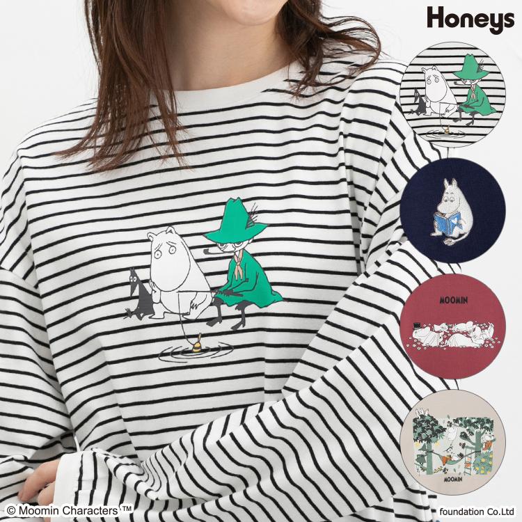 Honeys（ハニーズ） トップス チュニック カットソー 長袖 コットン 綿 
