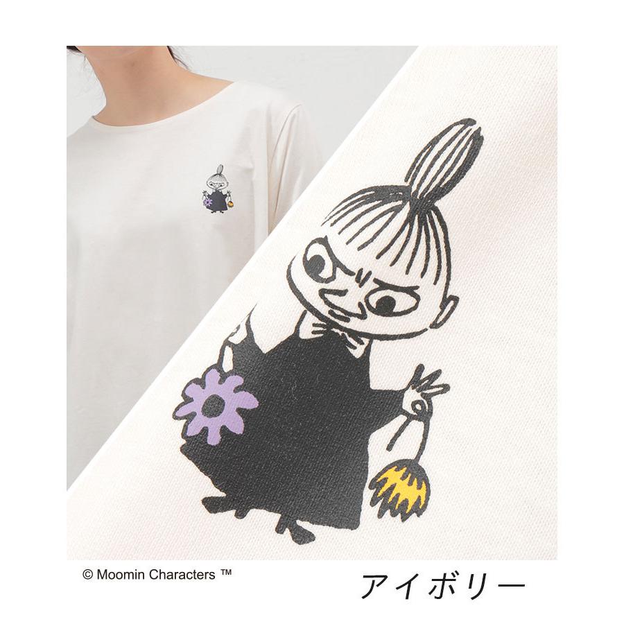 ワンピース ｔシャツワンピ 7分袖 イラストプリント ａライン 可愛い レディース 春 Honeys ハニーズ ムーミン ７分ワンピース ハニーズ Yahoo 店 通販 Yahoo ショッピング
