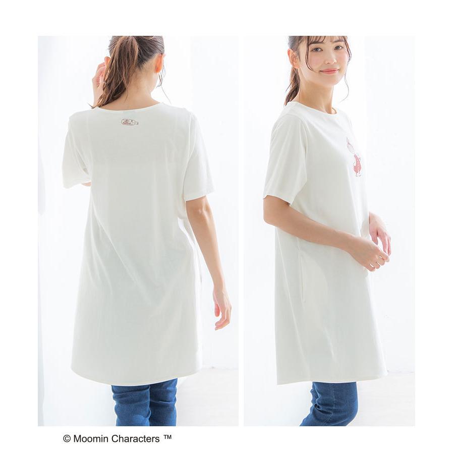 ワンピース 半袖 Tシャツワンピース ポケット 綿100 レディース 春 夏 秋 Sale セール Honeys ハニーズ ムーミン 半袖ワンピース ハニーズ Yahoo 店 通販 Yahoo ショッピング