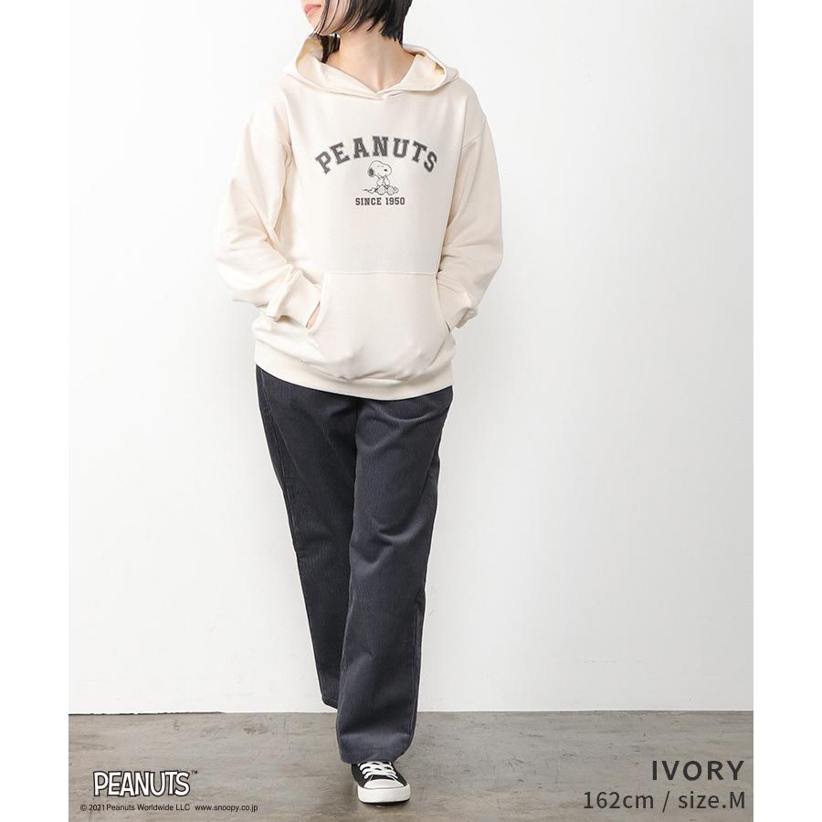 注目ブランドのギフト トップス 長袖 パーカー フード スウェット 裏毛 イラストプリント ロゴ おしゃれ レディース Sale セール Honeys ハニーズ スヌーピー Aynaelda Com