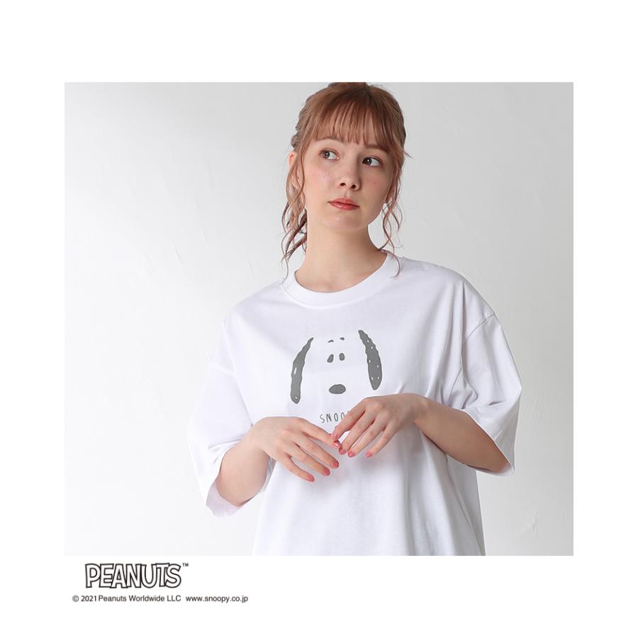 トップス Tシャツ 半袖 イラストプリント バックロゴ ゆったり おしゃれ レディース 夏 Honeys ハニーズ スヌーピーｔシャツ ハニーズ オンラインショップ 通販 Paypayモール