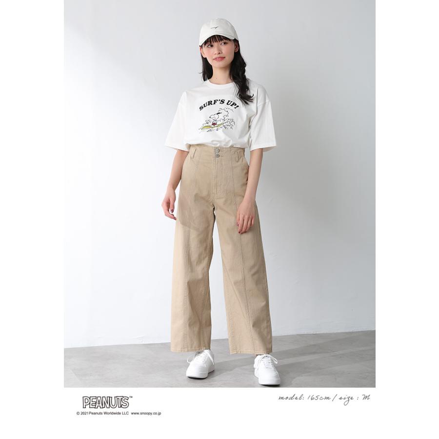 トップス Tシャツ 半袖 プリント 綿 コットン バックロゴ カジュアル レディース 春 夏 Honeys ハニーズ スヌーピーｔシャツ ハニーズ オンラインショップ 通販 Paypayモール