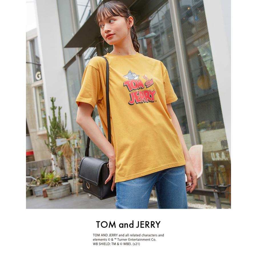 トップス Tシャツ半袖 イラストプリント スリット ロゴ カジュアル おしゃれ レディース 夏 Sale セール Honeys ハニーズ トム ジェリーｔシャツ ハニーズ Paypayモール店 通販 Paypayモール